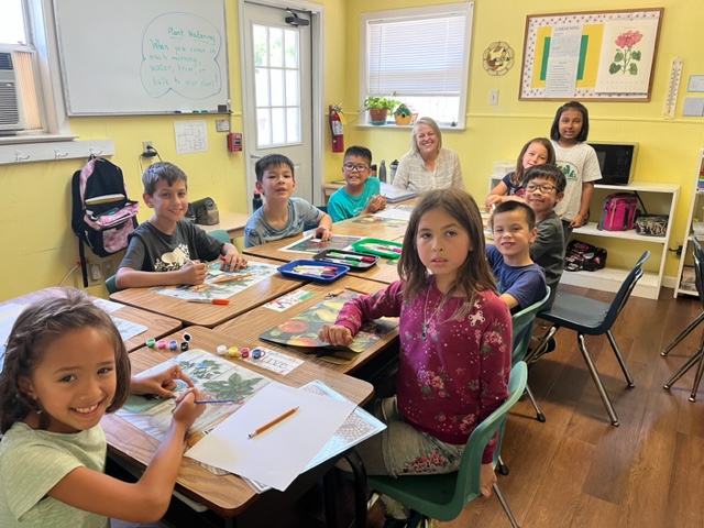 student studying on summer