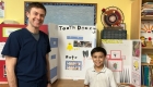 Students present their science fair project