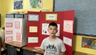 Students present their science fair project