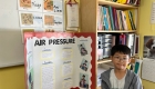 Students present their science fair project