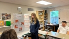 Students present their science fair project