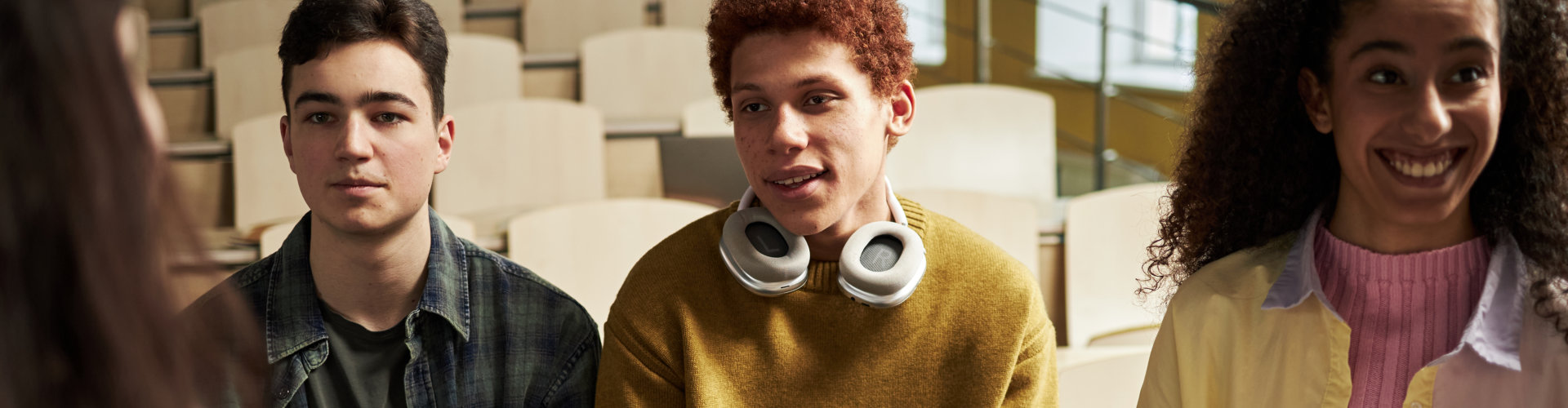 highchoolers being interviewed