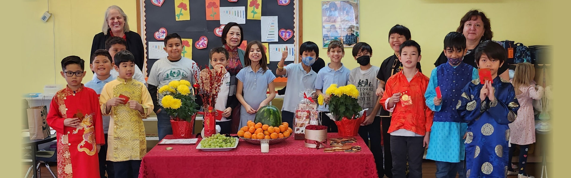 group of students smiling